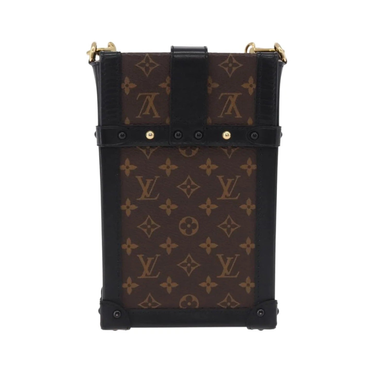 Louis Vuitton Vertical Trunk Pochette Monogram Canvas, Brown, Canvas, Clutch