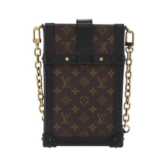 Louis Vuitton Vertical Trunk Pochette Monogram Canvas, Brown, Canvas, Clutch