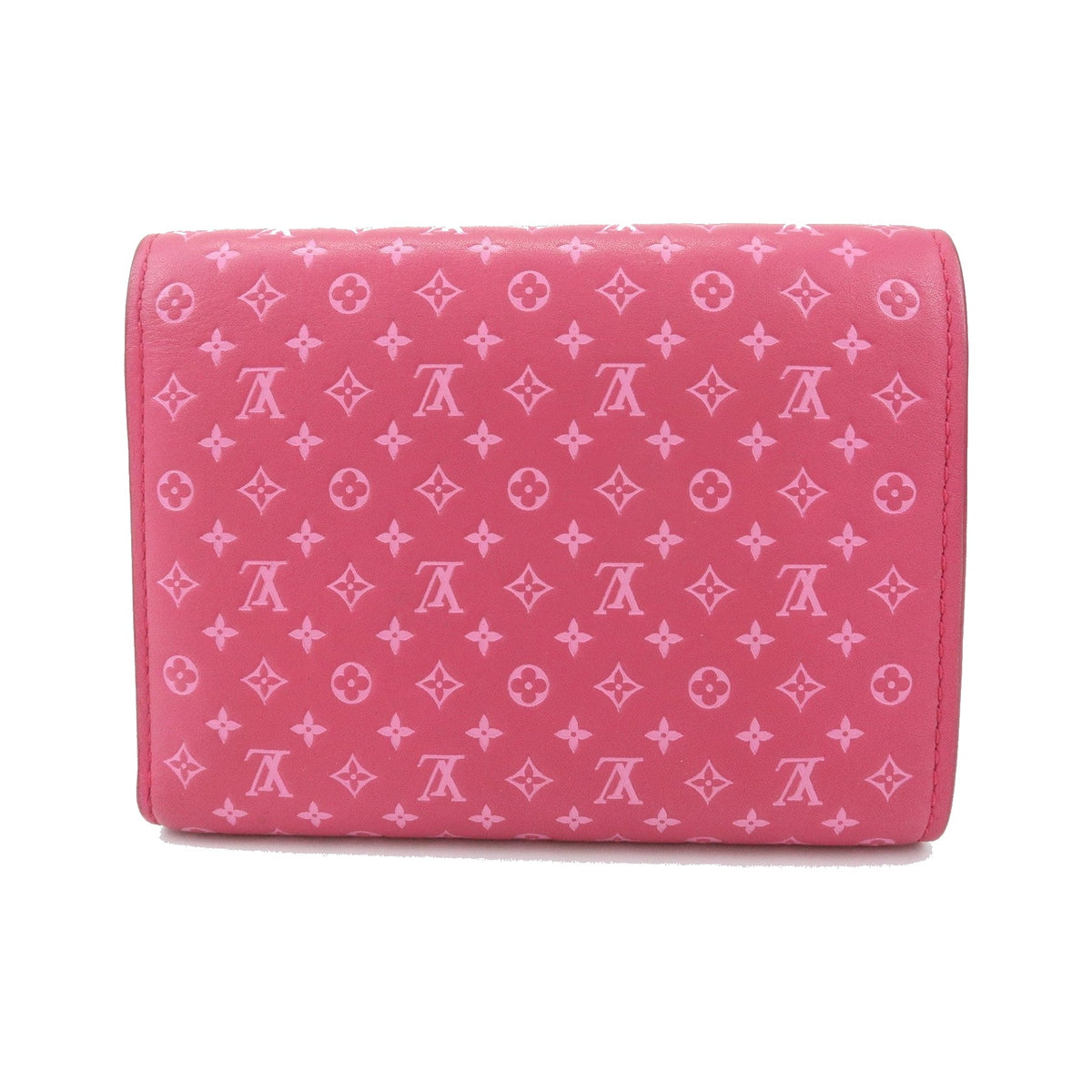 Louis Vuitton Victorine Nanogram Embossed Leather, Pink, Leather, Wallet