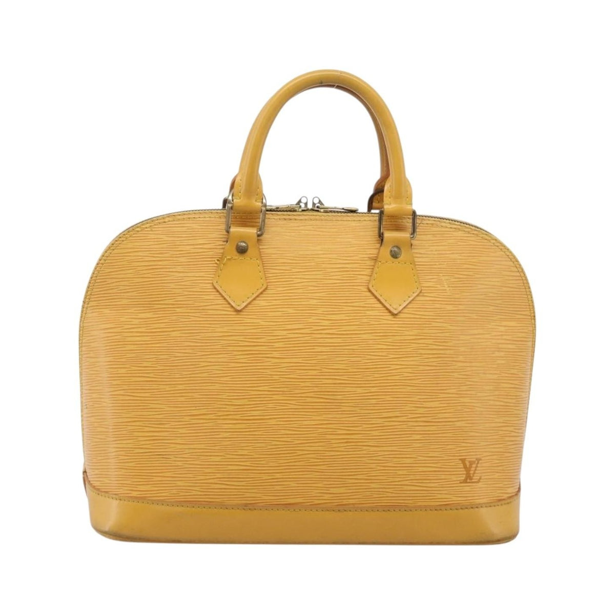 Louis Vuitton Vintage Alma Epi Leather, Yellow, Leather, Handbag
