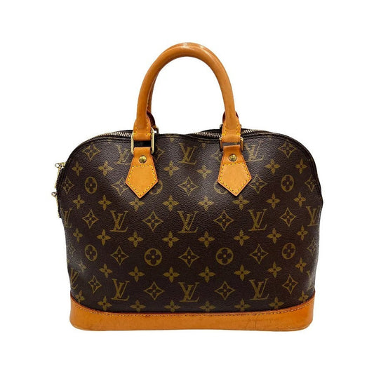 Louis Vuitton Vintage Alma Monogram Canvas, Brown, Canvas, Handbag