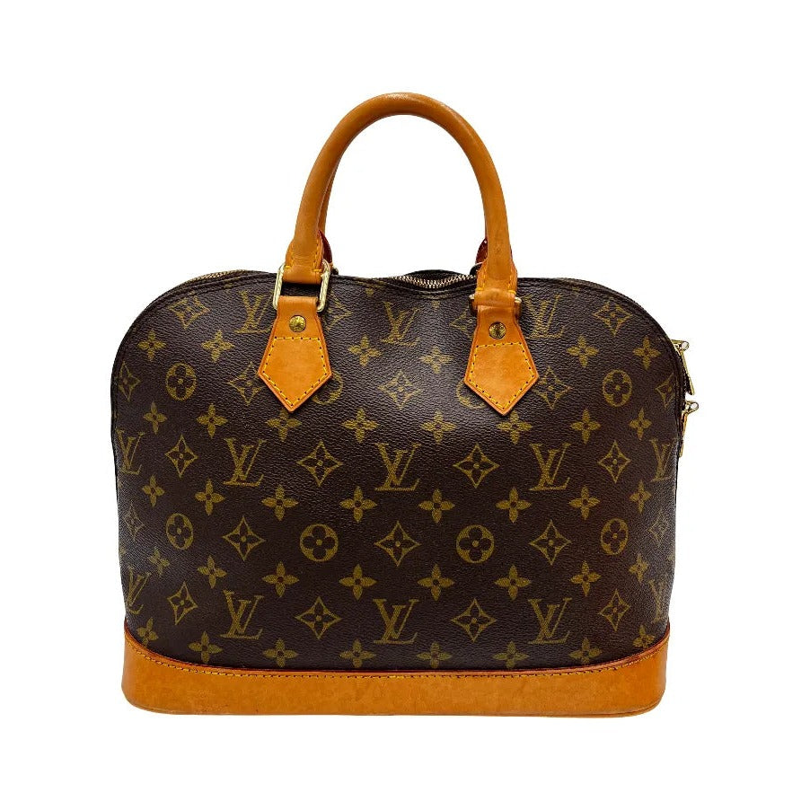 Louis Vuitton Vintage Alma Monogram Canvas, Brown, Canvas, Handbag