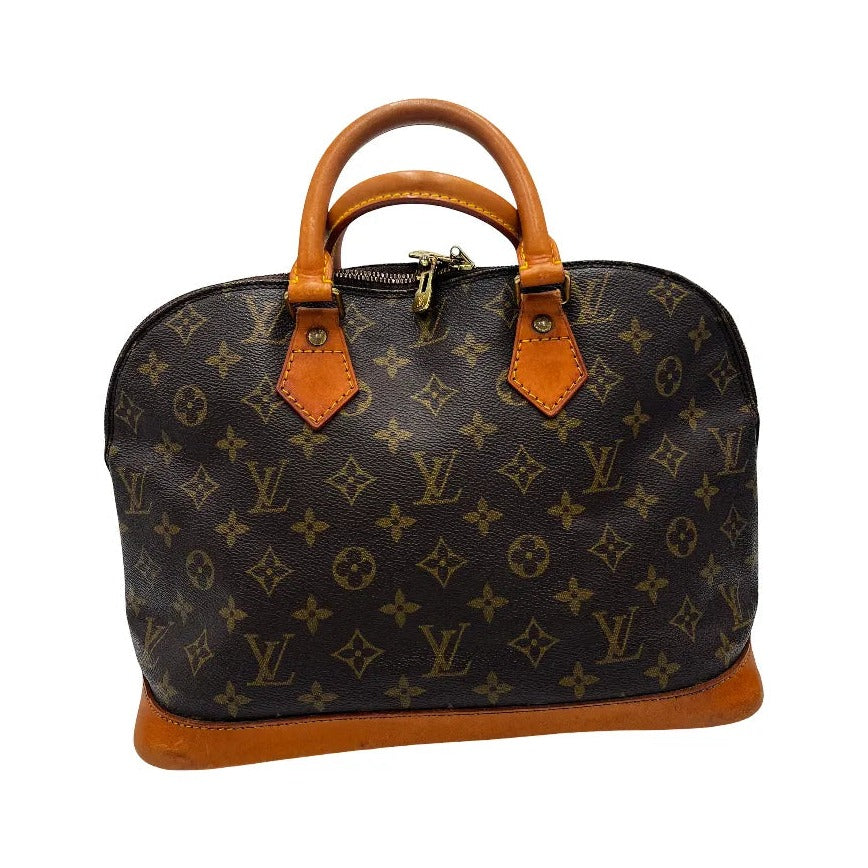 Louis Vuitton Vintage Alma Monogram Canvas, Brown, Canvas, Handbag