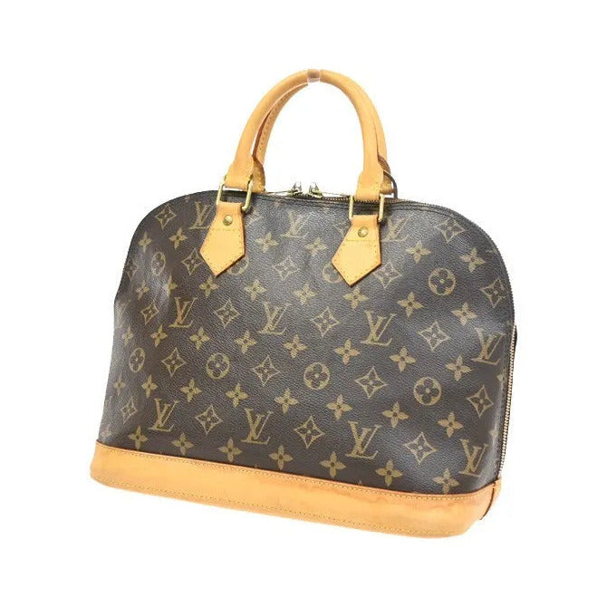 Louis Vuitton Vintage Alma Monogram Canvas, Brown, Canvas, Handbag