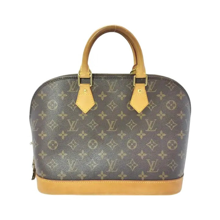 Louis Vuitton Vintage Alma Monogram Canvas, Brown, Canvas, Handbag