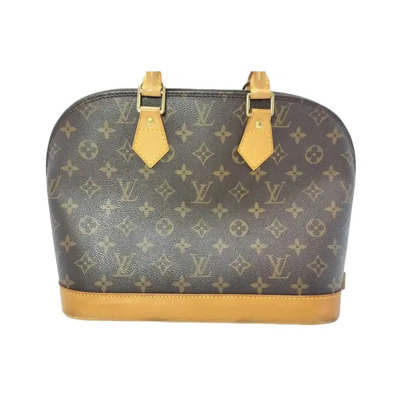 Louis Vuitton Vintage Alma Monogram Canvas, Brown, Canvas, Handbag