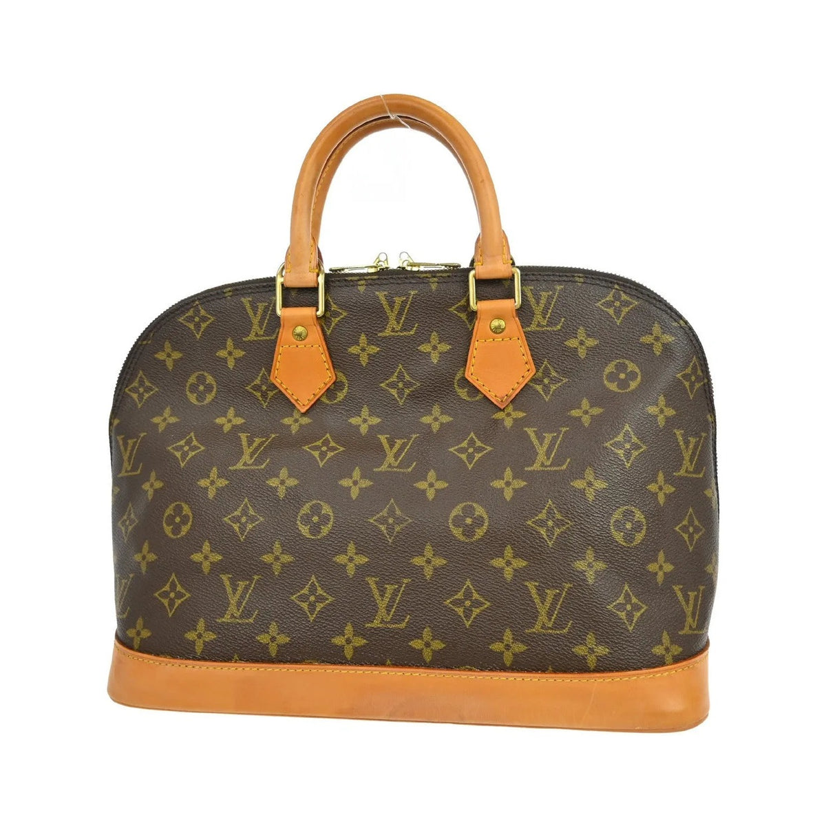 Louis Vuitton Vintage Alma Monogram Canvas, Brown, Canvas, Handbag