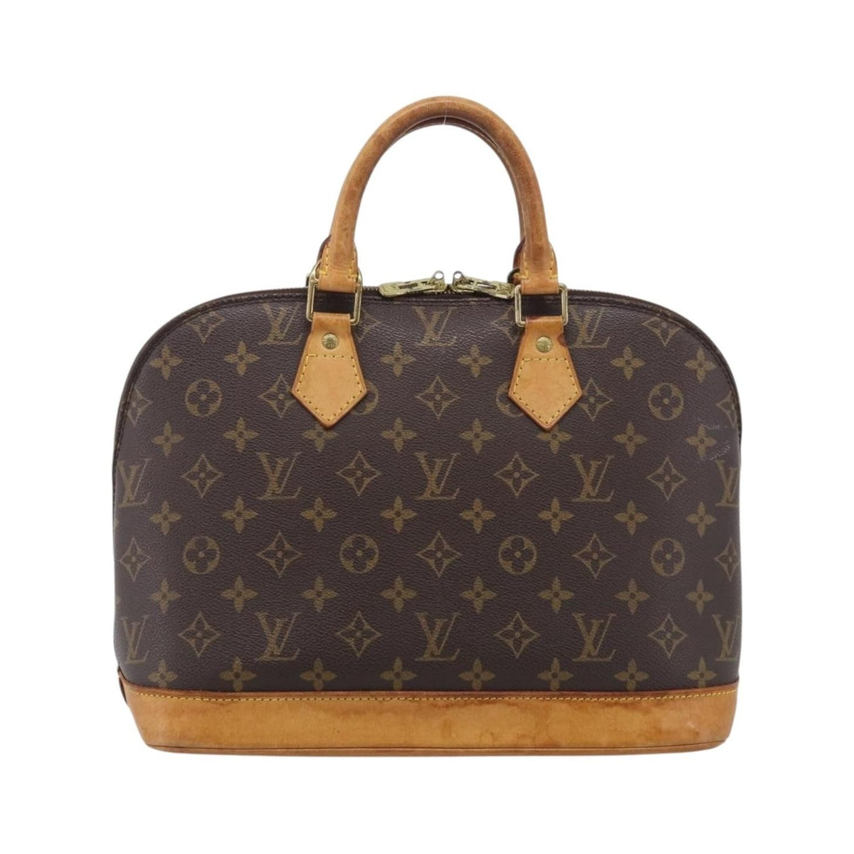Louis Vuitton Vintage Alma Monogram Canvas, Brown, Canvas, Handbag