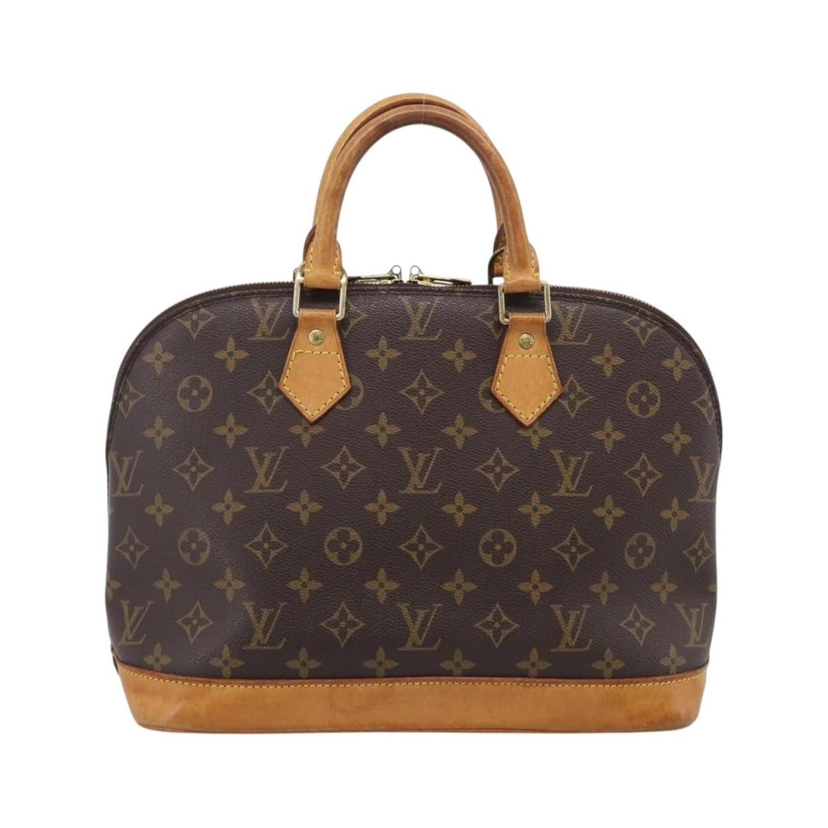 Louis Vuitton Vintage Alma Monogram Canvas, Brown, Canvas, Handbag