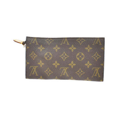 Louis Vuitton Vintage Bucket Zip Monogram Canvas, Brown, Leather, Clutch