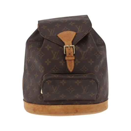 Louis Vuitton Vintage Montsouris Monogram Canvas, Brown, Canvas, Backpack