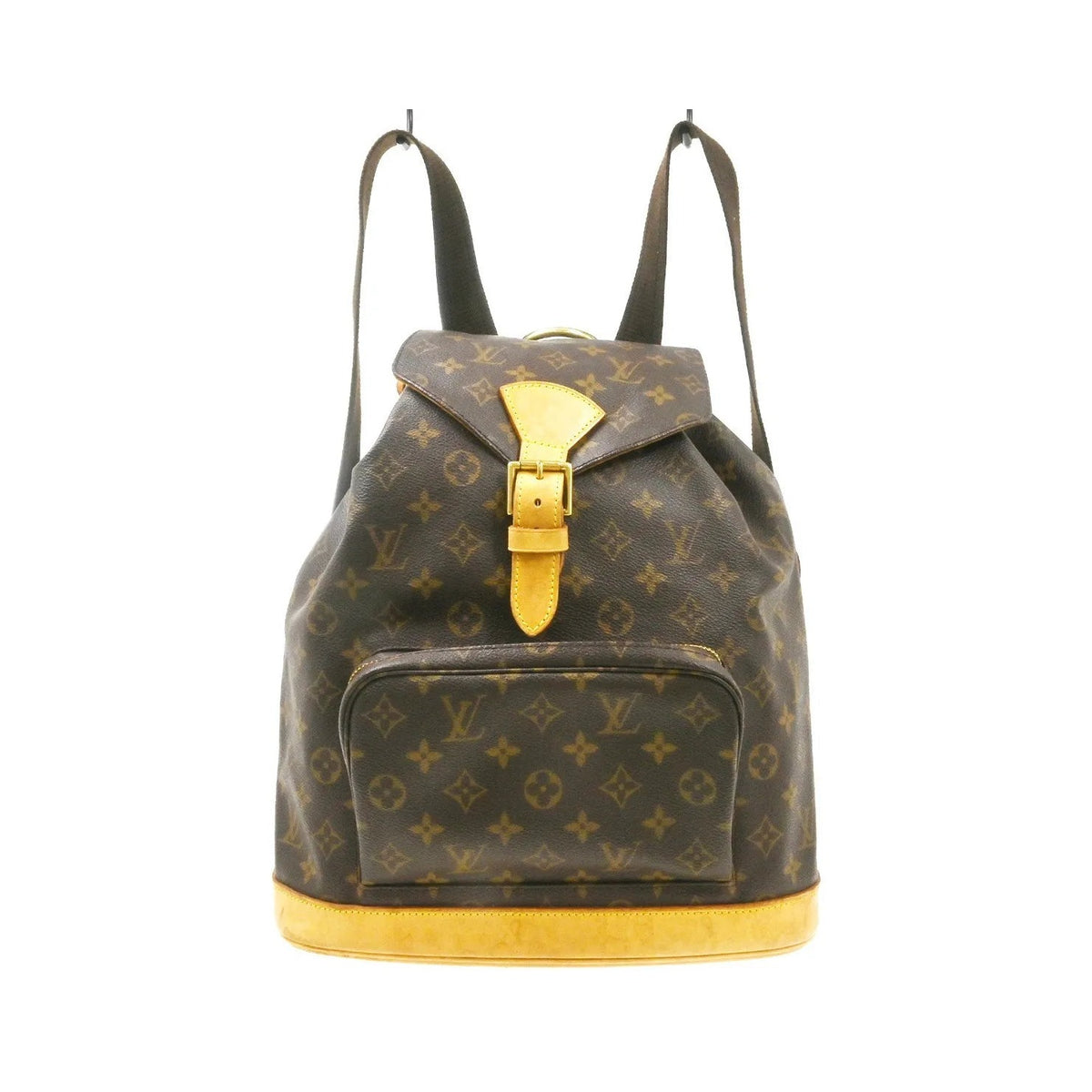 Louis Vuitton Vintage Montsouris Monogram Canvas, Brown, Canvas, Backpack