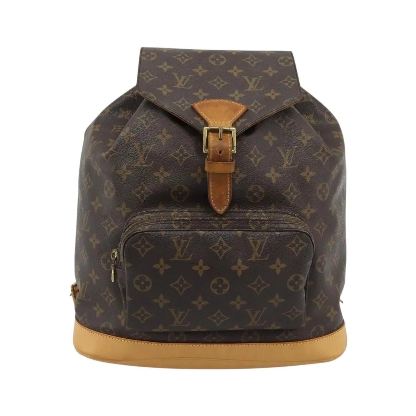 Louis Vuitton Vintage Montsouris Monogram Canvas, Brown, Canvas, Backpack