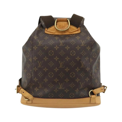 Louis Vuitton Vintage Montsouris Monogram Canvas, Brown, Canvas, Backpack