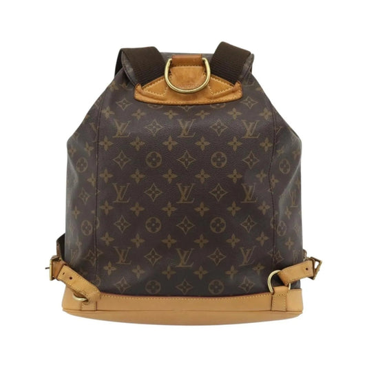 Louis Vuitton Vintage Montsouris Monogram Canvas, Brown, Canvas, Backpack