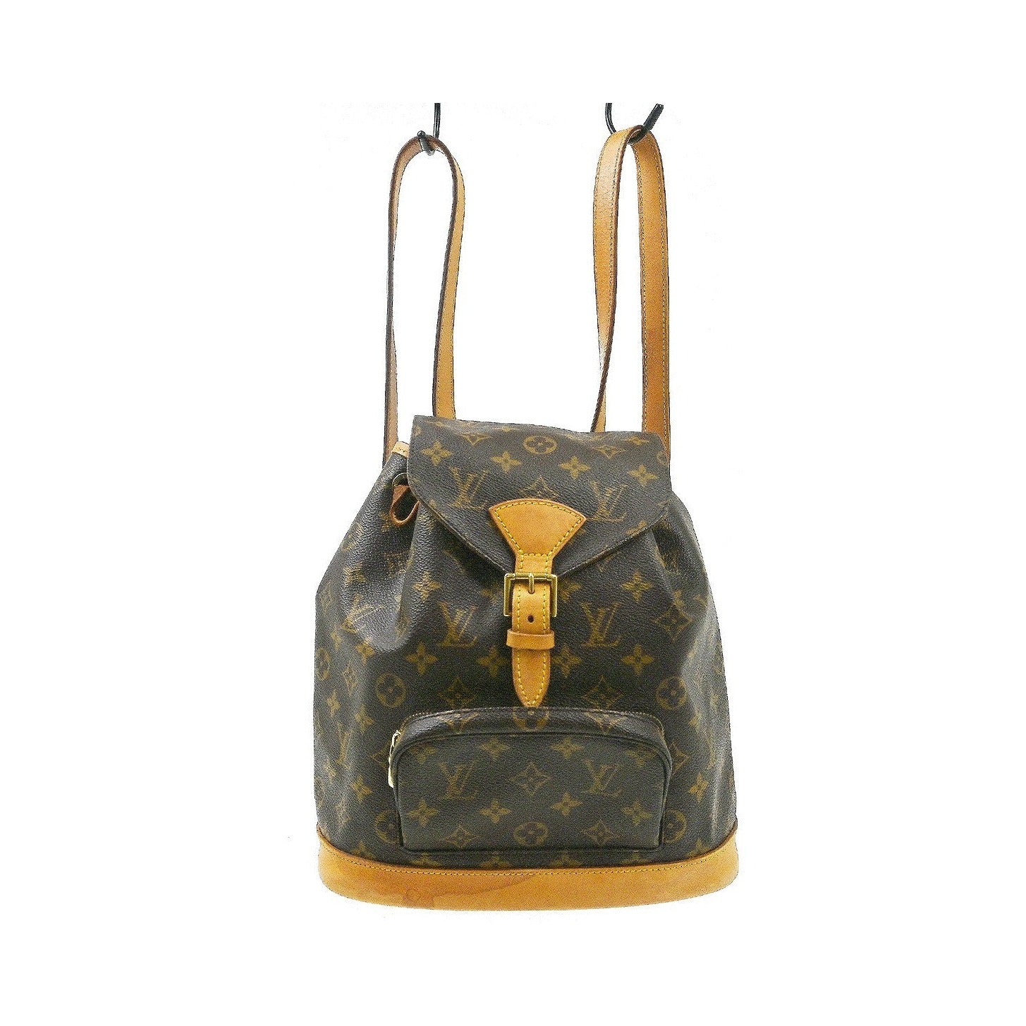 Louis Vuitton Vintage Montsouris Monogram Canvas, Brown, Canvas, Backpack