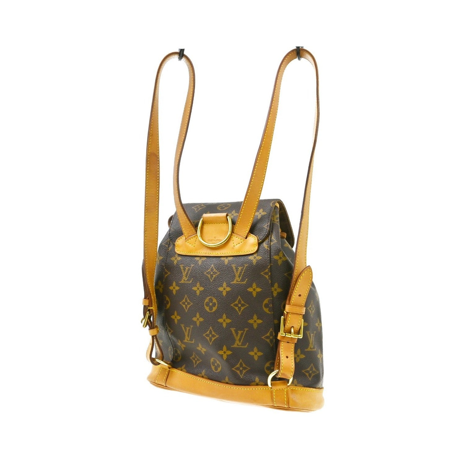 Louis Vuitton Vintage Montsouris Monogram Canvas, Brown, Canvas, Backpack