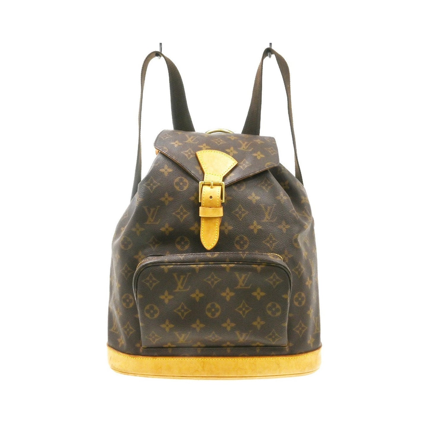 Louis Vuitton Vintage Montsouris Monogram Canvas, Brown, Canvas, Backpack