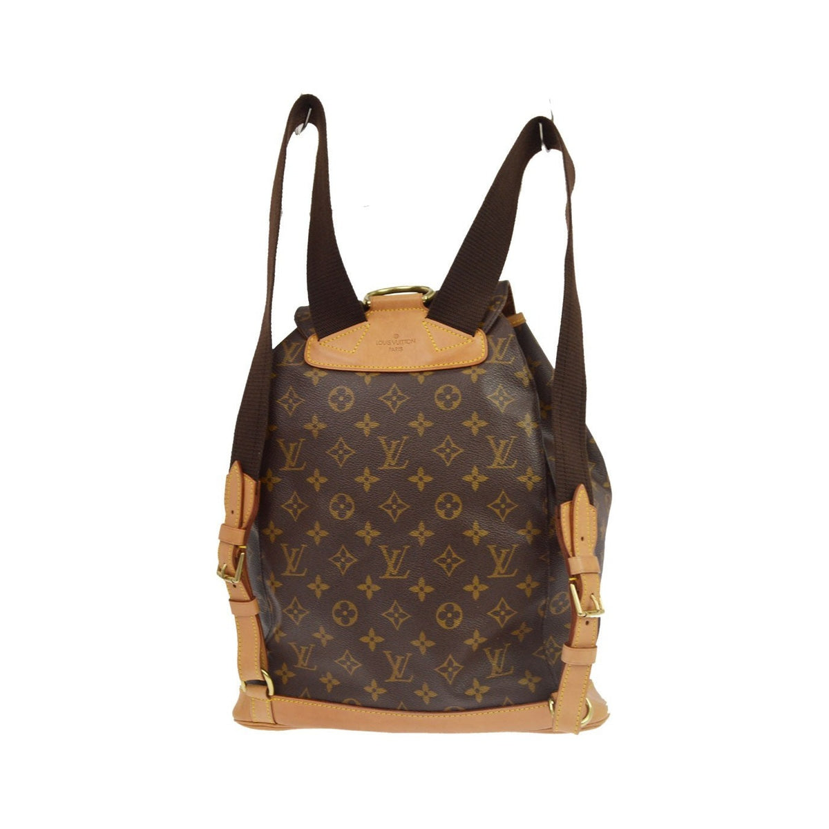 Louis Vuitton Vintage Montsouris Monogram Canvas, Brown, Canvas, Backpack
