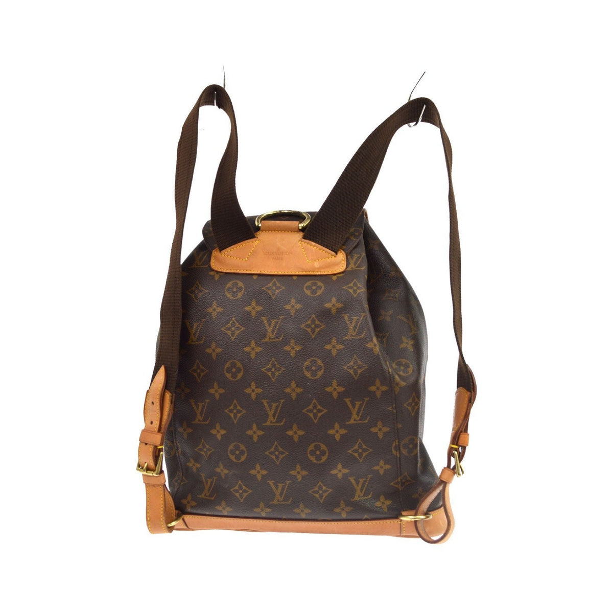 Louis Vuitton Vintage Montsouris Monogram Canvas, Brown, Canvas, Backpack