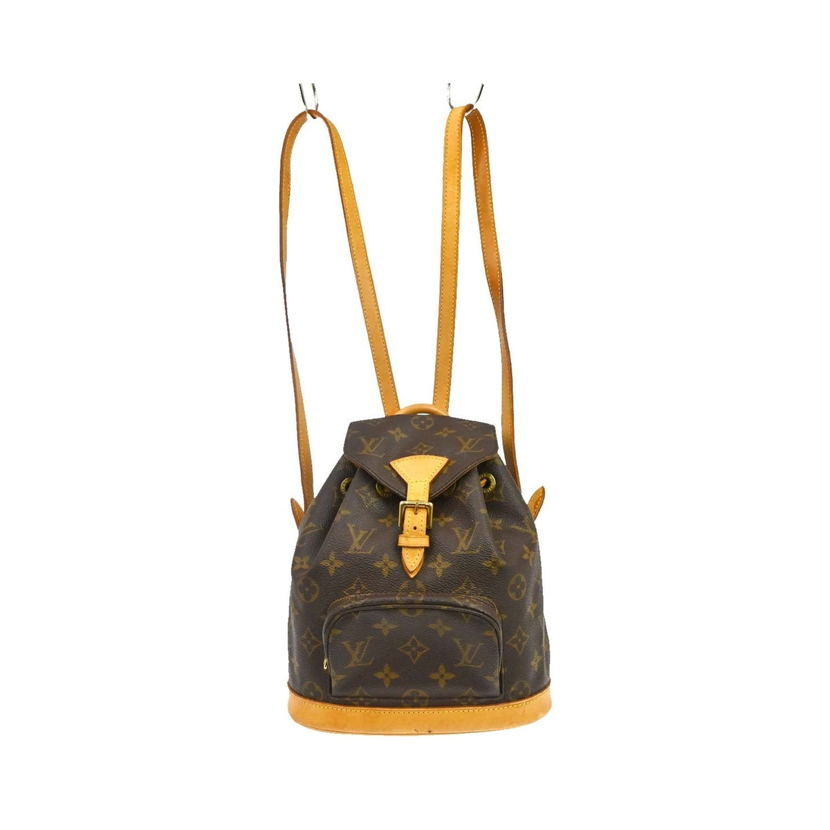 Louis Vuitton Vintage Montsouris Monogram Canvas, Brown, Canvas, Backpack