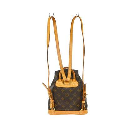 Louis Vuitton Vintage Montsouris Monogram Canvas, Brown, Canvas, Backpack