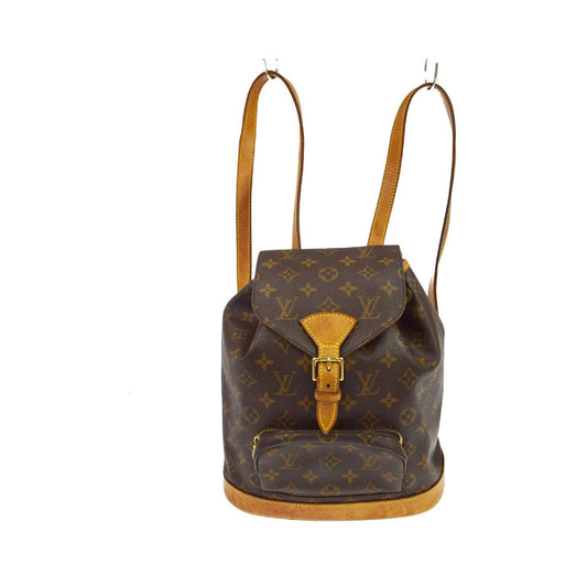 Louis Vuitton Vintage Montsouris Monogram Canvas, Brown, Canvas, Backpack