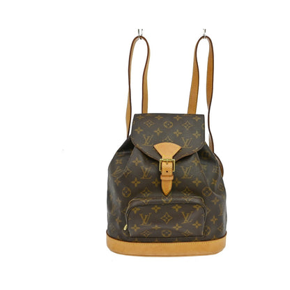 Louis Vuitton Vintage Montsouris Monogram Canvas, Brown, Canvas, Backpack