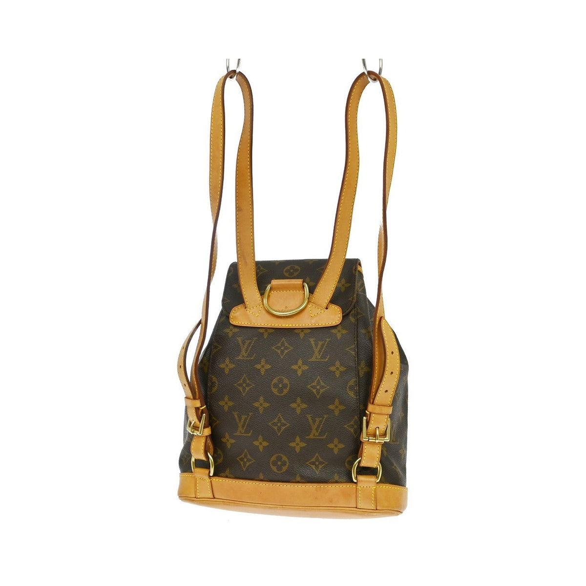 Louis Vuitton Vintage Montsouris Monogram Canvas, Brown, Canvas, Backpack