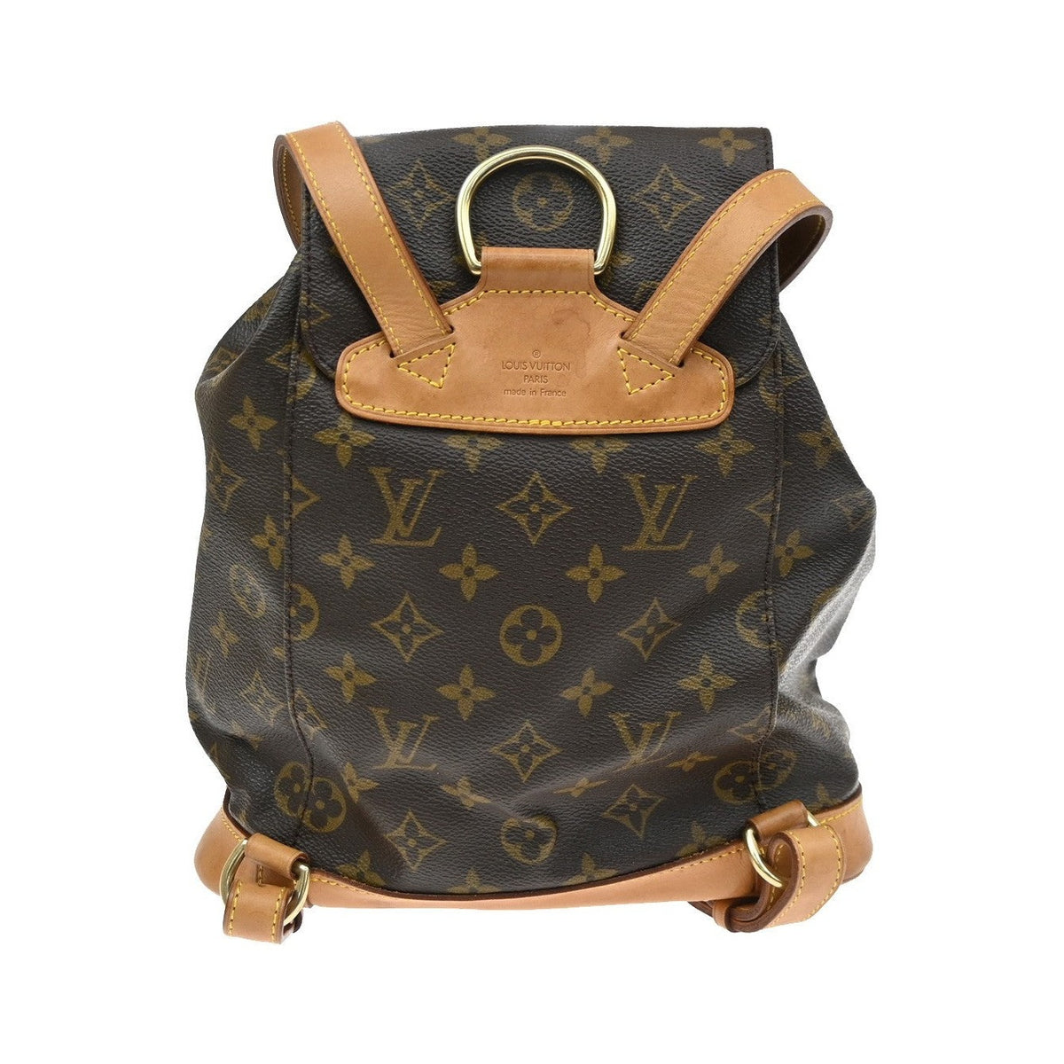 Louis Vuitton Vintage Montsouris Monogram Canvas, Brown, Canvas, Backpack