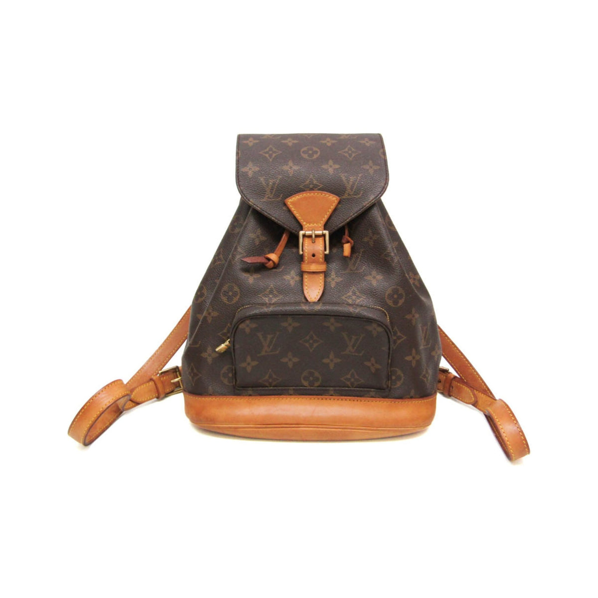 Louis Vuitton Vintage Montsouris Monogram Canvas, Brown, Canvas, Backpack