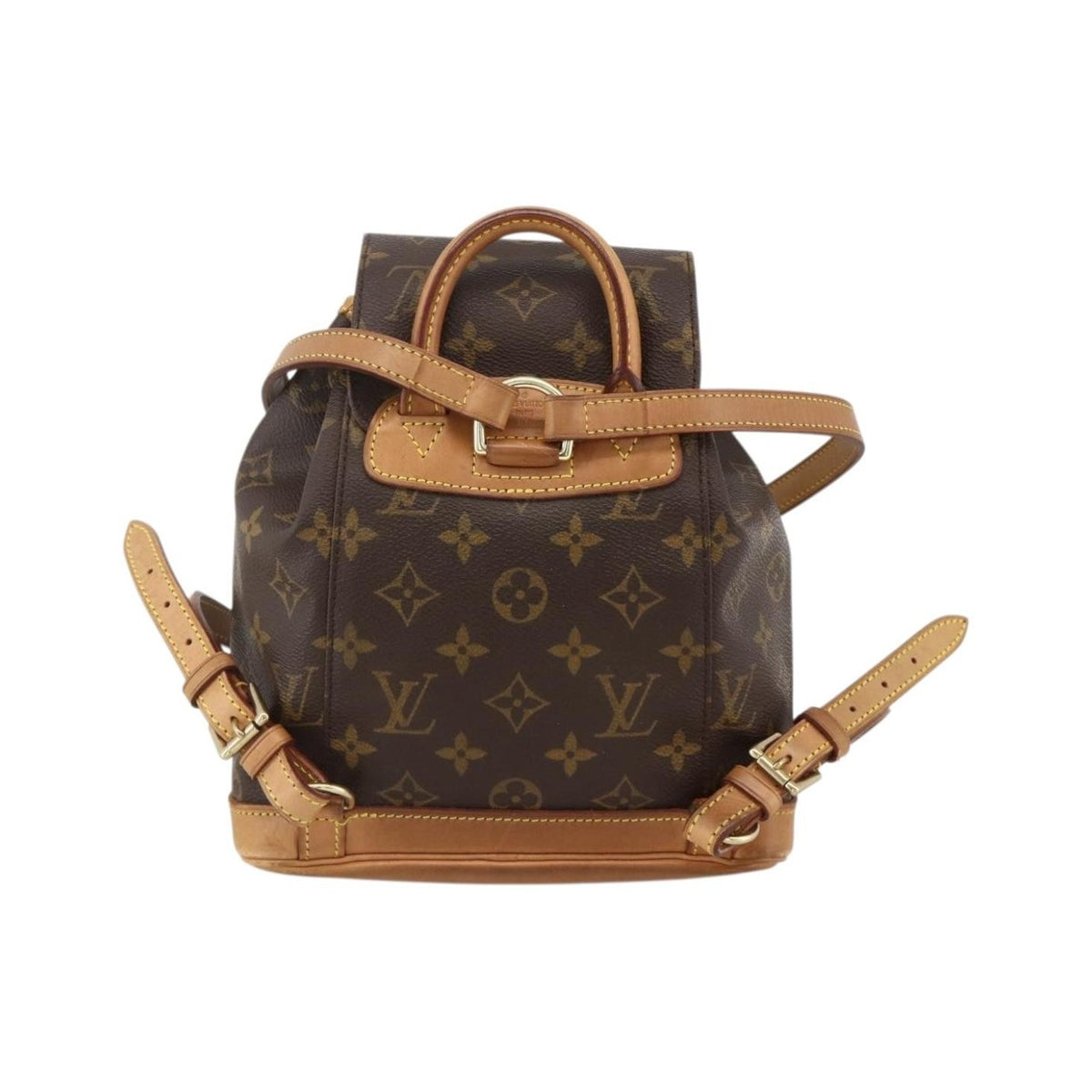 Louis Vuitton Vintage Montsouris Monogram Canvas, Brown, Canvas, Backpack