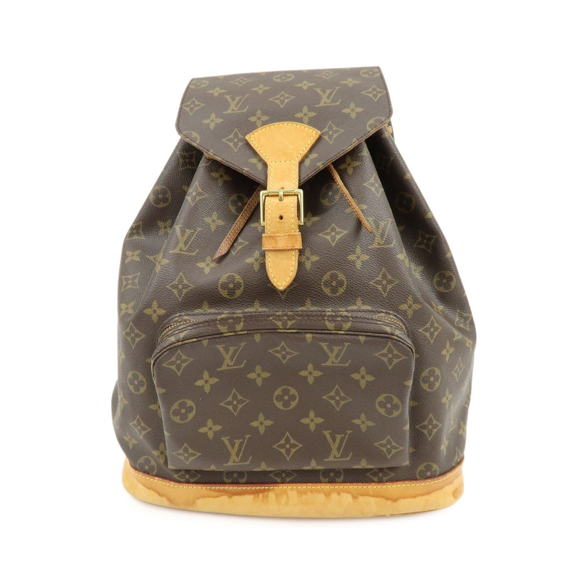 Louis Vuitton Vintage Montsouris Monogram Canvas, Brown, Canvas, Backpack