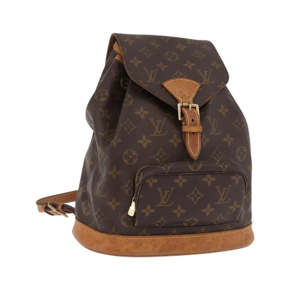 Louis Vuitton Vintage Montsouris Monogram Canvas, Brown, Canvas, Backpack
