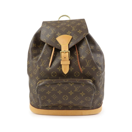 Louis Vuitton Vintage Montsouris Monogram Canvas, Brown, Canvas, Backpack