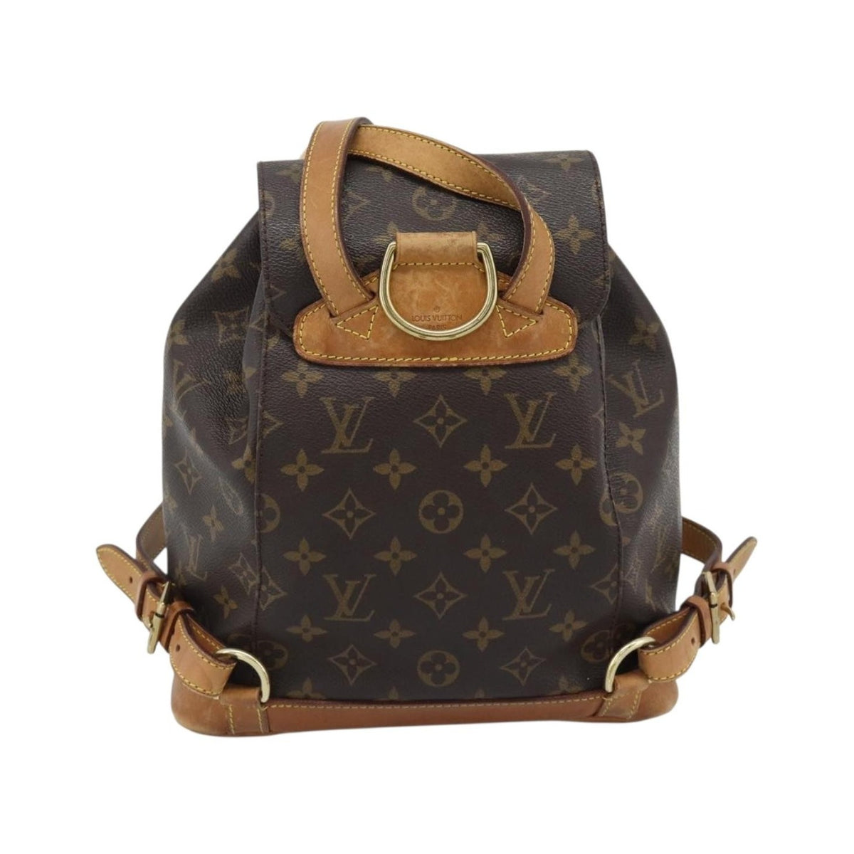 Louis Vuitton Vintage Montsouris Monogram Canvas, Brown, Canvas, Backpack