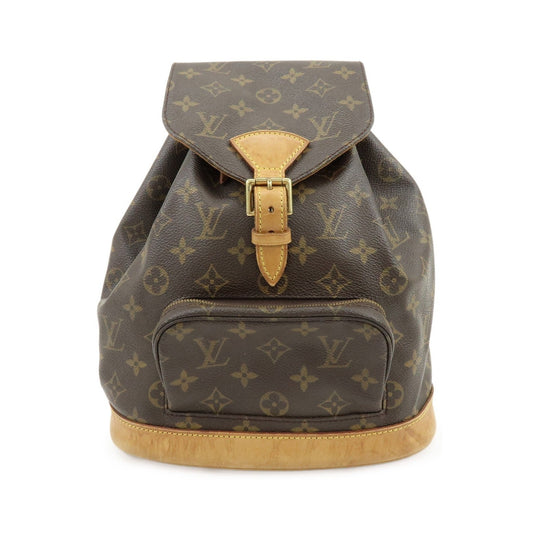 Louis Vuitton Vintage Montsouris Monogram Canvas, Brown, Canvas, Backpack