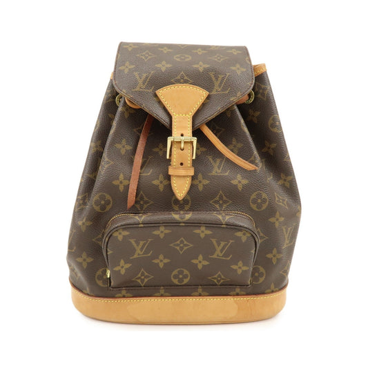 Louis Vuitton Vintage Montsouris Monogram Canvas, Brown, Canvas, Backpack
