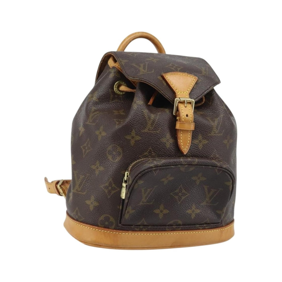 Louis Vuitton Vintage Montsouris Monogram Canvas, Brown, Canvas, Backpack