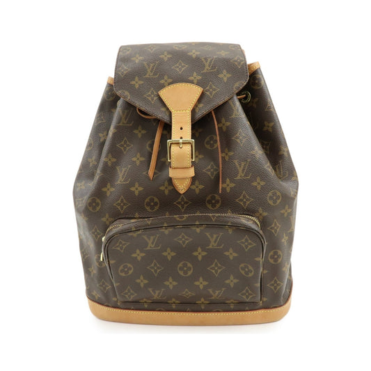 Louis Vuitton Vintage Montsouris Monogram Canvas, Brown, Canvas, Backpack