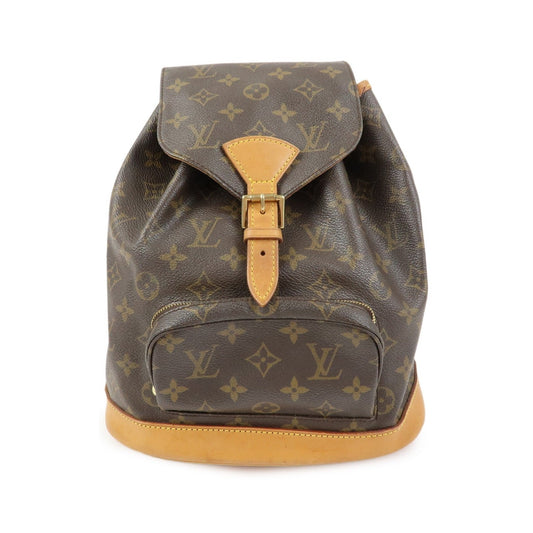 Louis Vuitton Vintage Montsouris Monogram Canvas, Brown, Canvas, Backpack