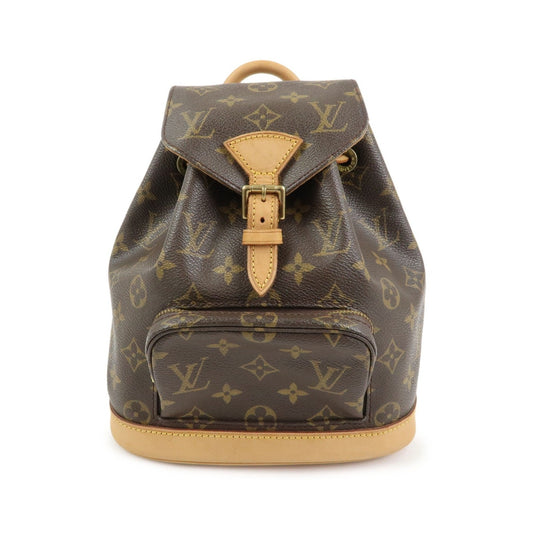 Louis Vuitton Vintage Montsouris Monogram Canvas, Brown, Canvas, Backpack