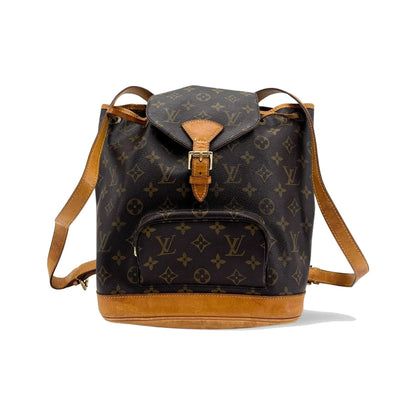 Louis Vuitton Vintage Montsouris Monogram Canvas, Brown, Canvas, Backpack