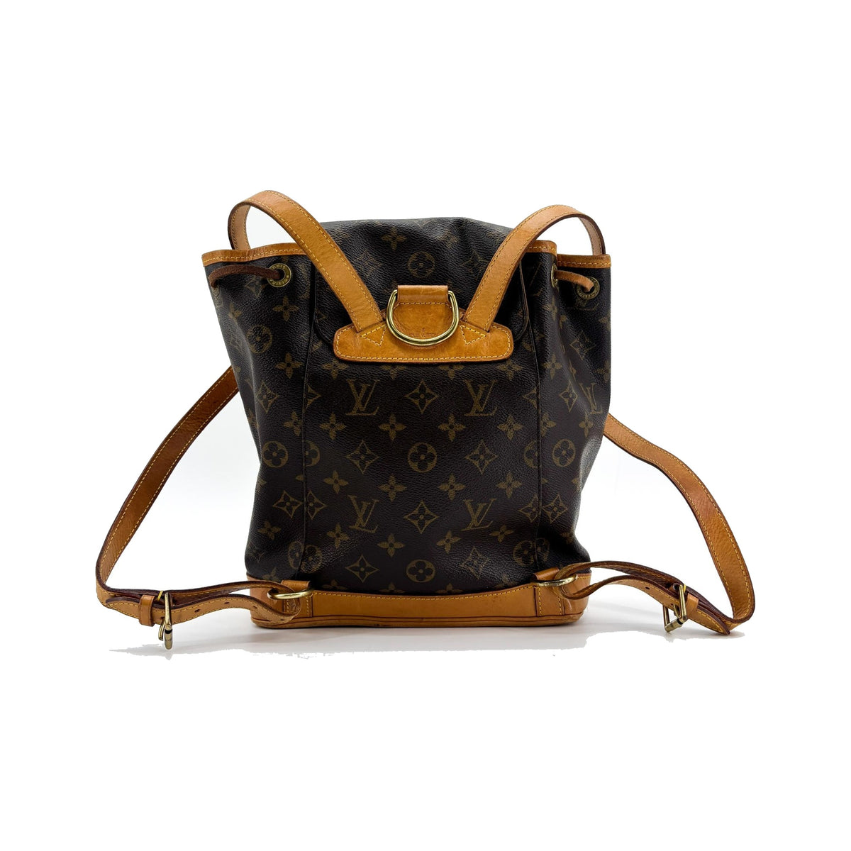 Louis Vuitton Vintage Montsouris Monogram Canvas, Brown, Canvas, Backpack