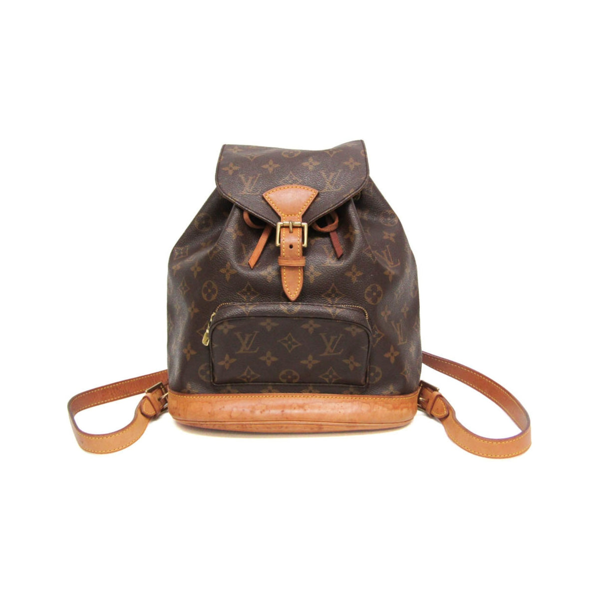 Louis Vuitton Vintage Montsouris Monogram Canvas, Brown, Canvas, Backpack