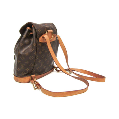 Louis Vuitton Vintage Montsouris Monogram Canvas, Brown, Canvas, Backpack