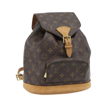 Louis Vuitton Vintage Montsouris Monogram Canvas, Brown, Canvas, Backpack