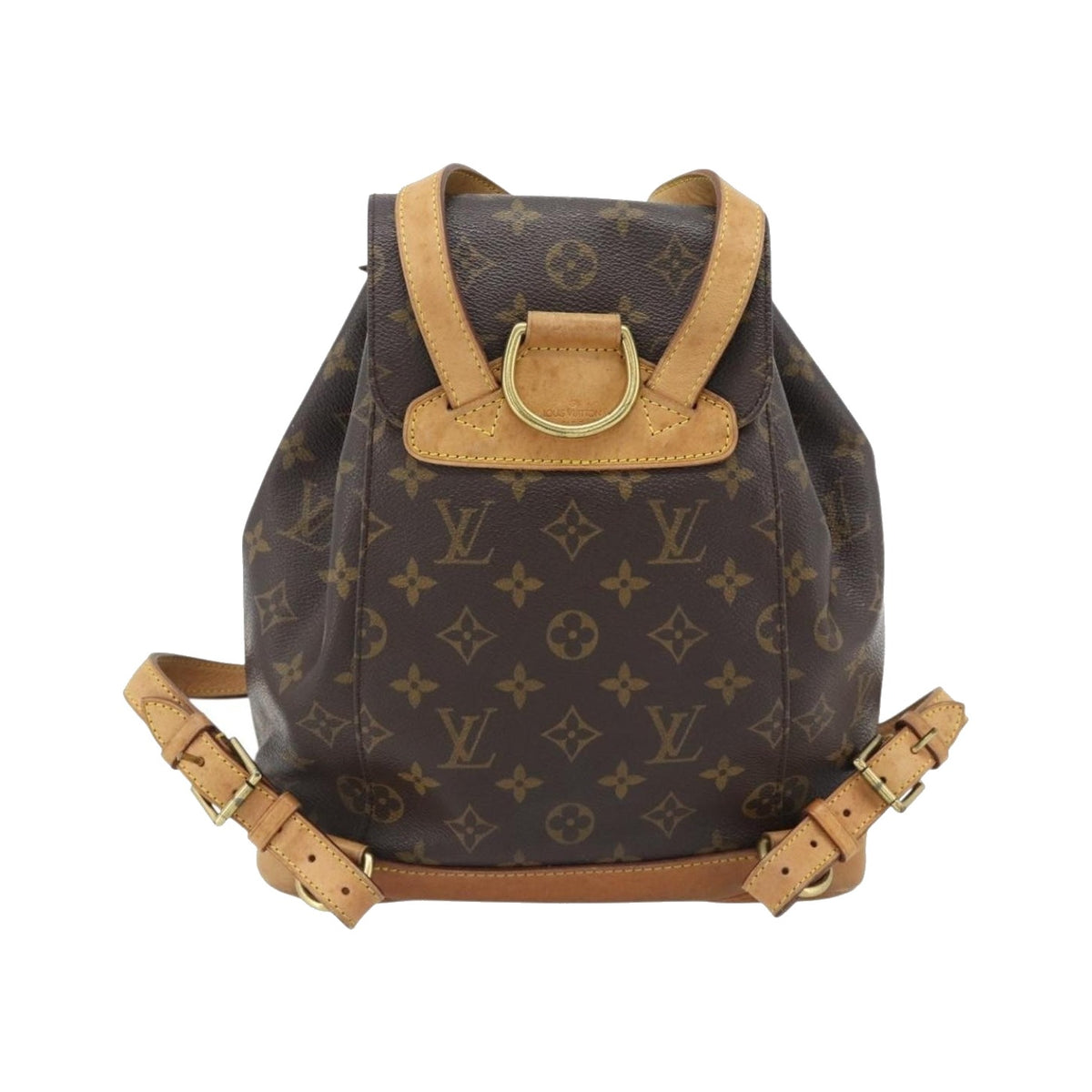 Louis Vuitton Vintage Montsouris Monogram Canvas, Brown, Canvas, Backpack