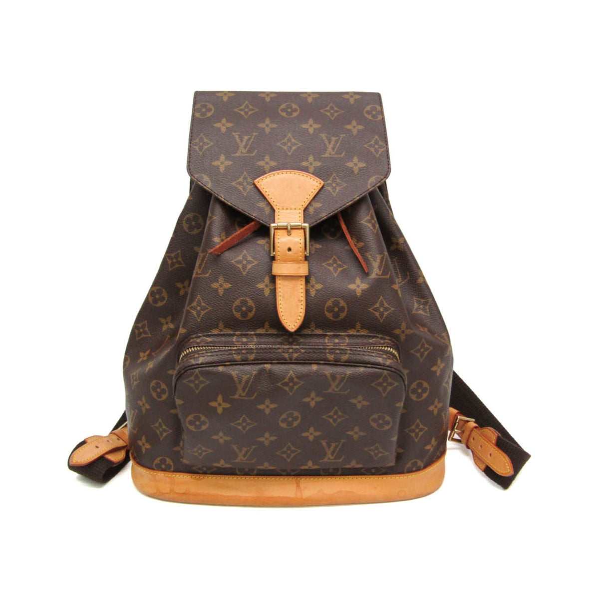 Louis Vuitton Vintage Montsouris Monogram Canvas, Brown, Canvas, Backpack