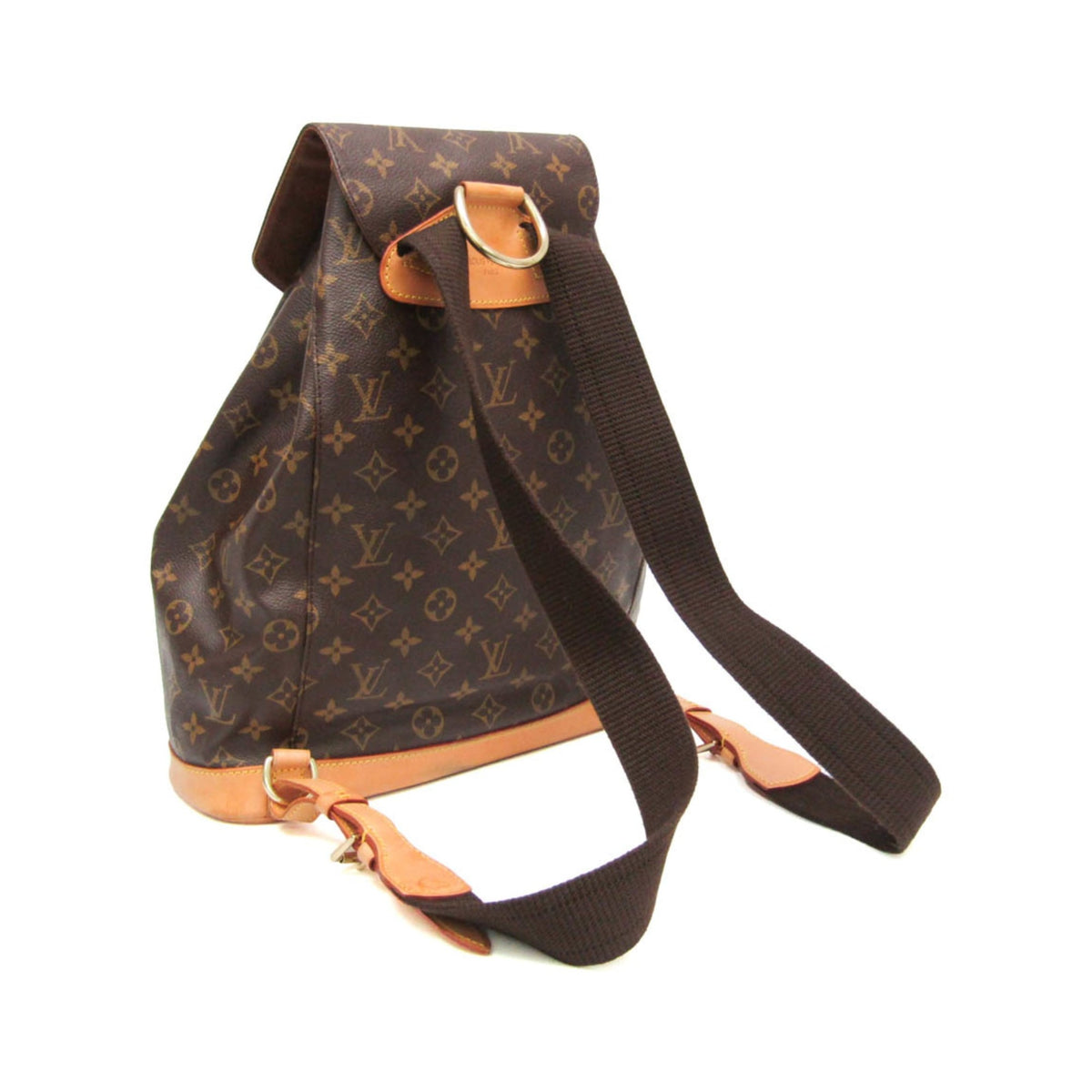Louis Vuitton Vintage Montsouris Monogram Canvas, Brown, Canvas, Backpack
